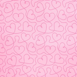 Tissu jersey sweat French Terry - Glitter hearts