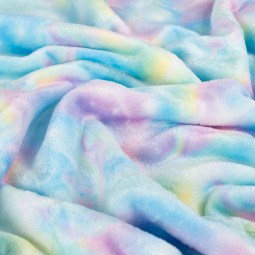 Tissu polaire doudou - Licorne