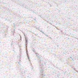 Tissu jersey velours - Maëlle écru