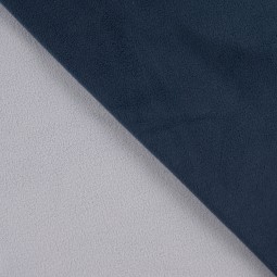Tissu polaire double face - Denim