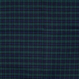 Tissu flanelle - Carreaux émeraude