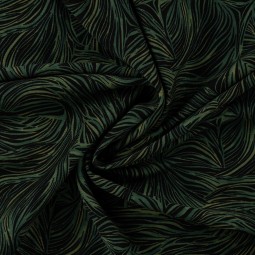 Tissu Twill Viscose - Abstrait vert