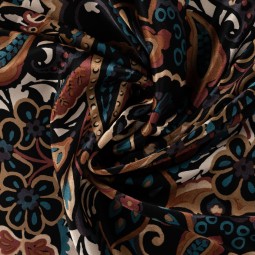 Tissu viscose - Paisley army