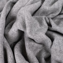 Tissu jersey velours - Roberto gris