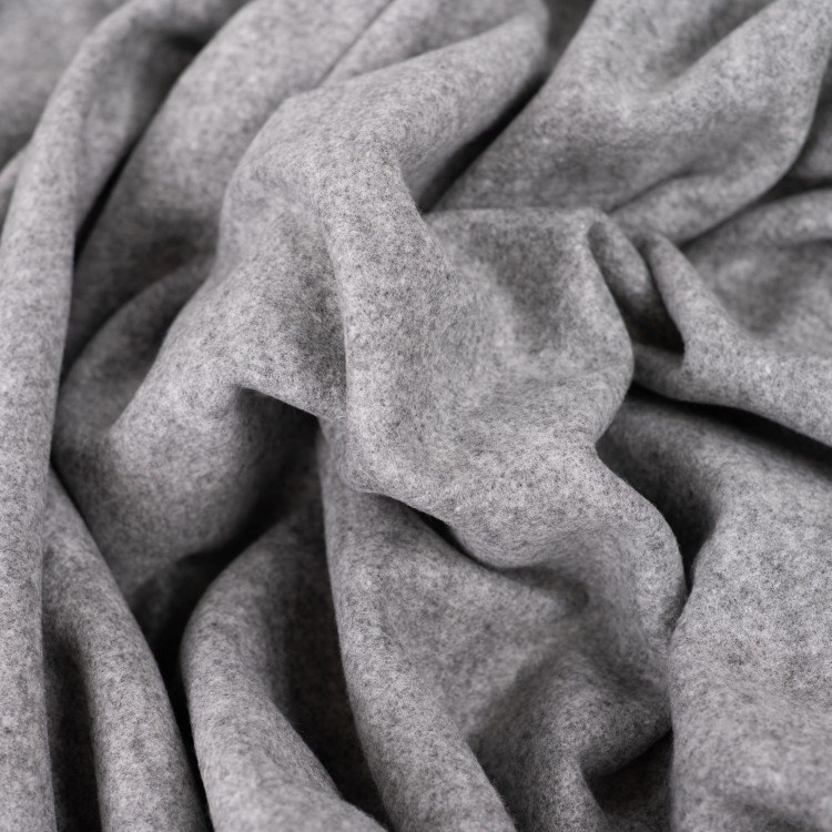 Tissu jersey velours - Roberto gris