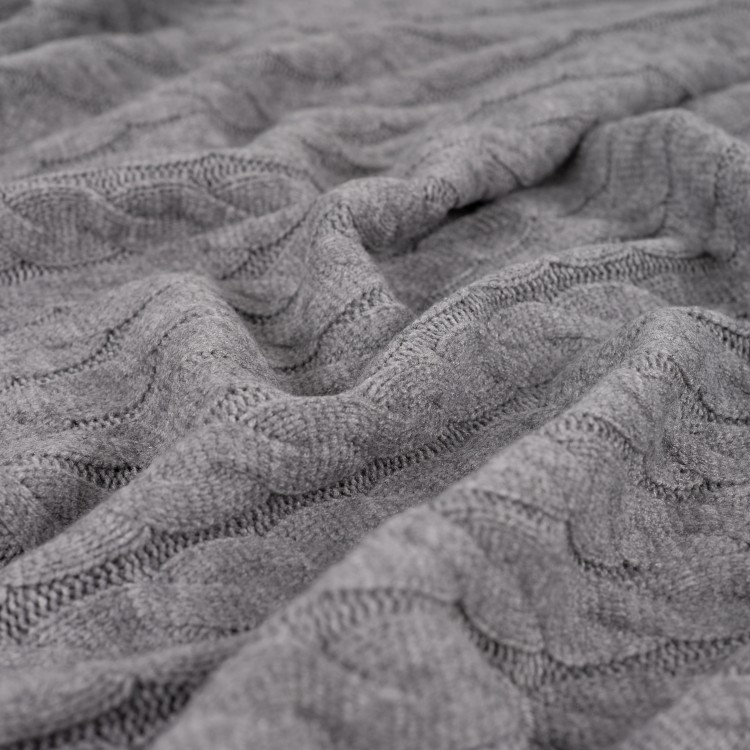 Tissu maille - Matilda gris chiné