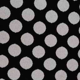 Tissu maille - Jacquard noir