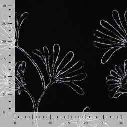 Tissu lainage - Lunara noir