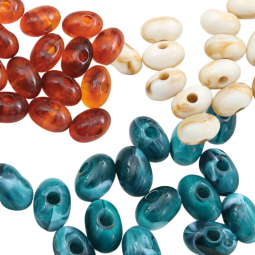 Perles ovales x5