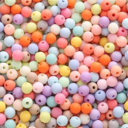 Perles ronde multicolore x50g