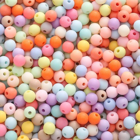 Perles ronde multicolore x50g