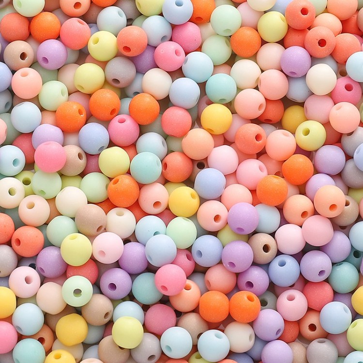Perles ronde multicolore x50g