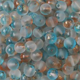 Perles en verre ronde x50
