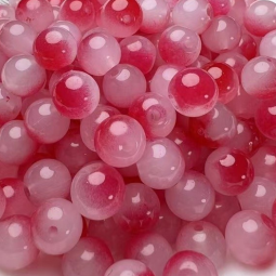 Perles en verre ronde x50