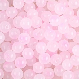 Perles en verre ronde x50