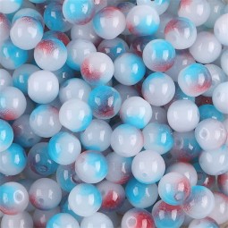 Perles en verre ronde x50
