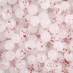 Perles en verre ronde x50