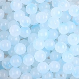 Perles en verre ronde x50