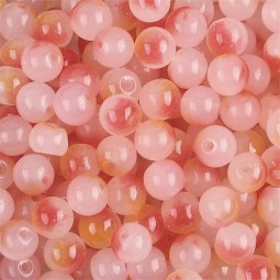 Perles en verre ronde x50
