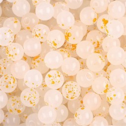 Perles en verre ronde x50
