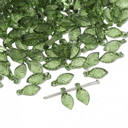 Perles feuilles x50