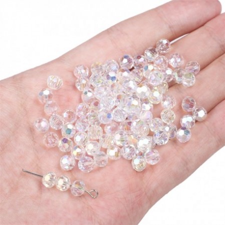Perles en verre à facettes x20