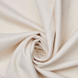 Tissu drap de laine - Écru