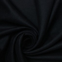Tissu drap de laine - Noir