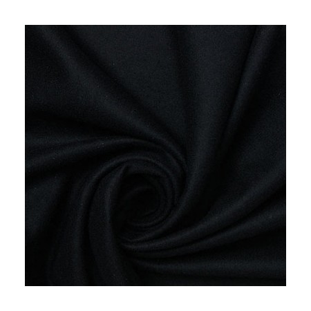 Tissu drap de laine - Noir