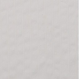 Tissu coton - Plumetis bande ajourée blanc