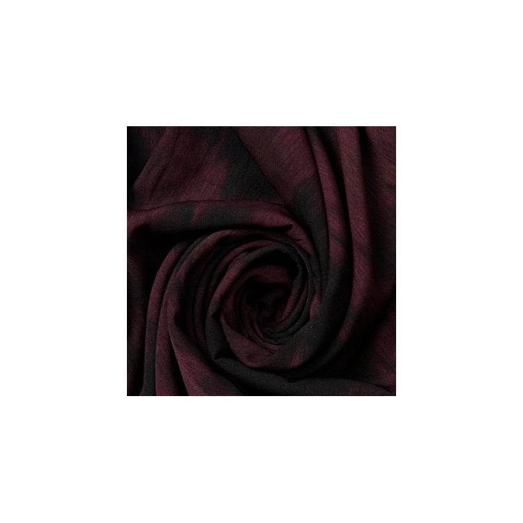 Tissu crêpe - Ramones bordeaux