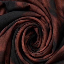 Tissu crêpe - Ramones marron