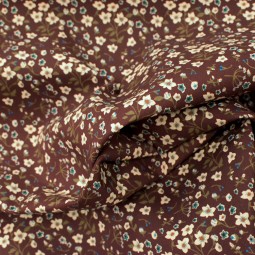 Tissu coton - Marion marron