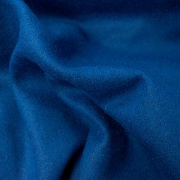 Tissu drap de laine - Bleu dur