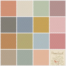 Charm pack - Poppy seed