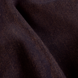 Tissu jeans - Unicolore bleu orange