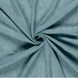 Tissu Polyester - Esprit chambray Ciel