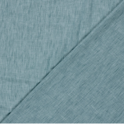 Tissu Polyester - Esprit chambray Ciel