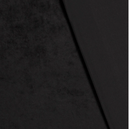 Tissu velours extensible - Noir