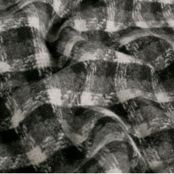 Tissu manteau - Tissé à carreaux