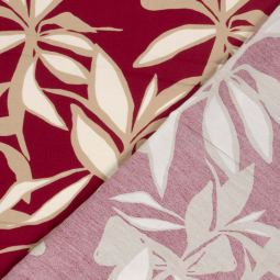 Tissu viscose - Jo rouge