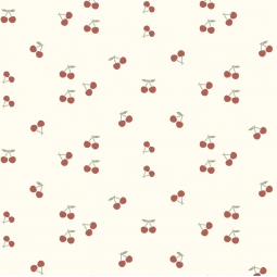 Tissu jersey coton - Pointelle cerise