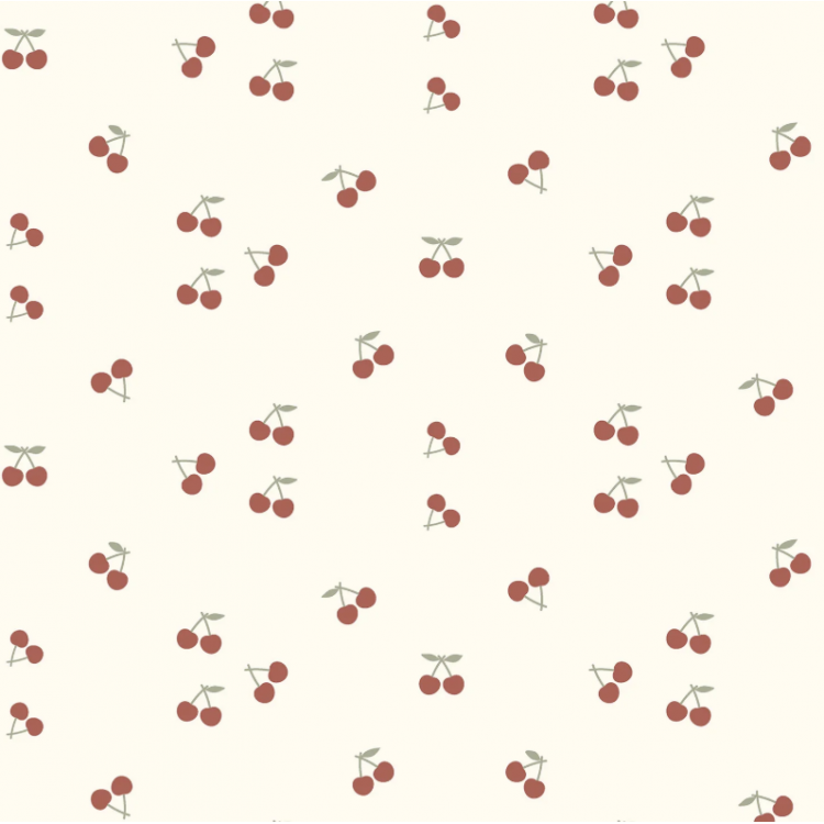 Tissu jersey coton - Pointelle cerise