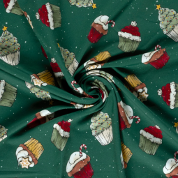 Tissu jersey sweat - Christmas muffins