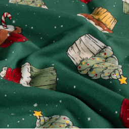 Tissu jersey sweat - Christmas muffins
