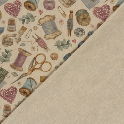 Tissu aspect lin - Couture