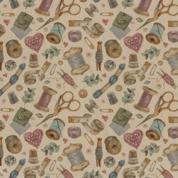 Tissu aspect lin - Couture