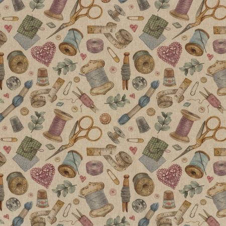 Tissu aspect lin - Couture