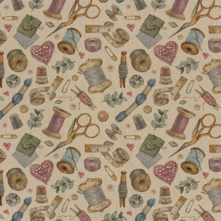 Tissu aspect lin - Couture