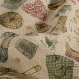 Tissu aspect lin - Couture